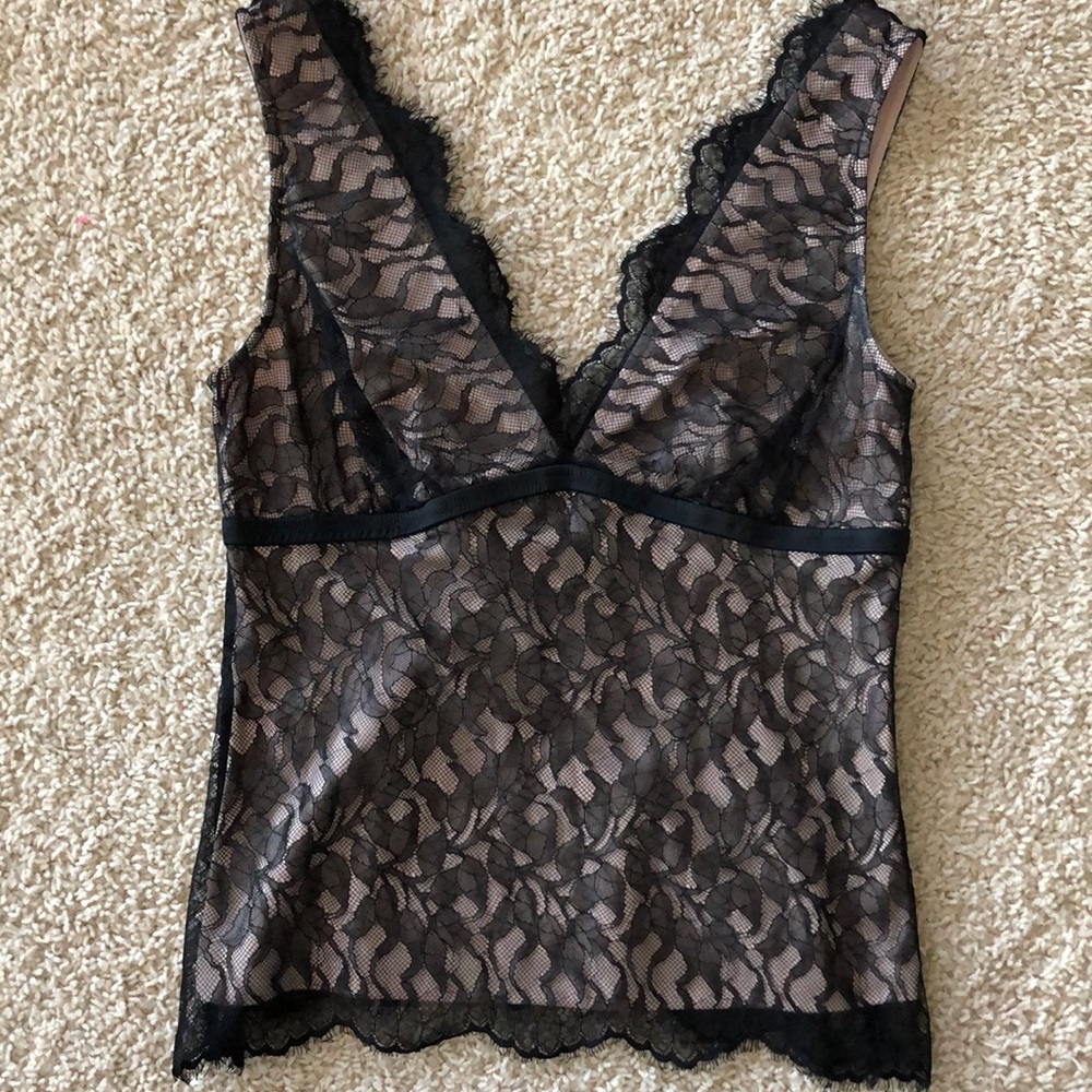 BCBG black lace tank top